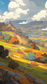 秋天秋季秋日场景风景背景