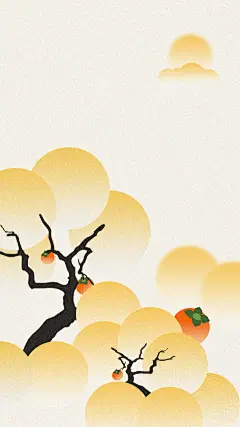 秋分肌理感弥散银杏背景