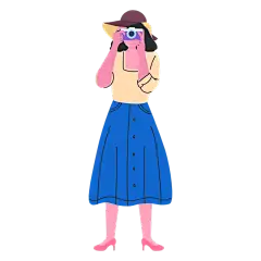 SVG-手持摄像机人物贴纸