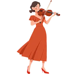 三八妇女节女神节女王节扁平风职业女性音乐家人物元素素材