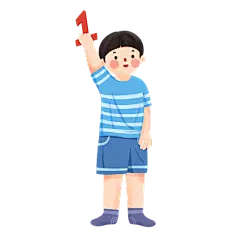 手绘风-儿童人物插画-男孩