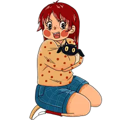 手绘-复古卡通人物主题