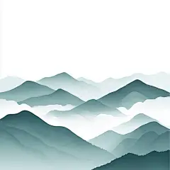 中国风通用古风简约山川渐变背景