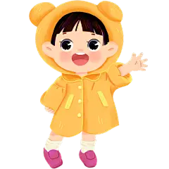 儿童人物形象元素主题插画