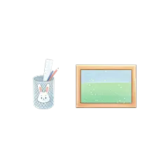 画框笔筒元素贴纸