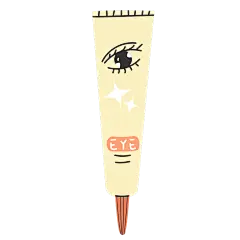 手绘-美妆元素贴纸SVG-眼霜