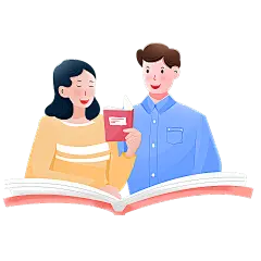 卡通感情人节情侣元素贴纸