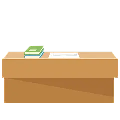 卡通感教师节讲台元素贴纸