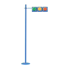 卡通感交通元素红绿灯贴纸