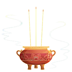传统节日七月十五中元节祭祀纪念悼念香炉