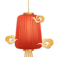 中国风中式立体质感灯笼元素素材