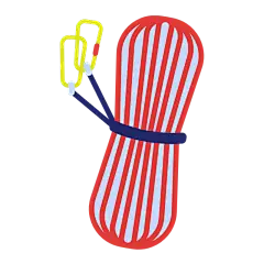 手绘-安全主题贴纸SVG-绳索