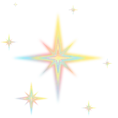 常规梦幻感弥散十字星星插画元素