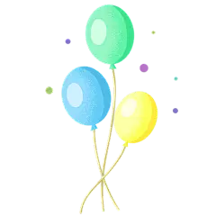 手绘-生日氛围元素贴纸8