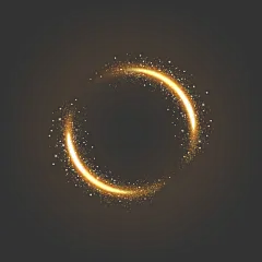 特效系列梦幻感发光粒子光圈
