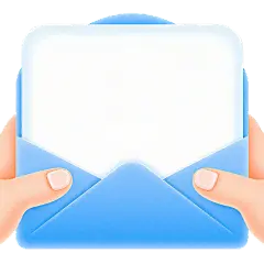 边框系列伪3D风手拿信封+信纸元素