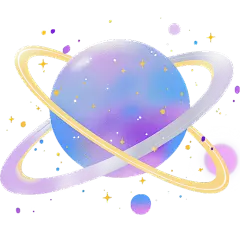宇宙系列插画圆点星球