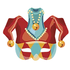 手绘-服饰单品贴纸-SVG-小丑帽