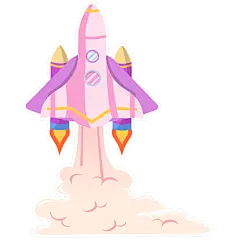 卡通航空航天火箭天文贴纸7