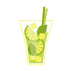手绘-饮品元素贴纸SVG-柠檬水