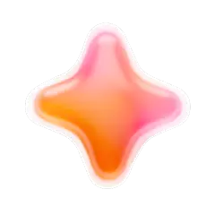 常规装饰系列立体感双层渐变四角星元素