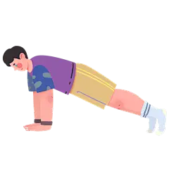 人物插画-运动健康