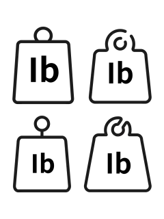 图标系列扁平风黑色矢量磅元素组合