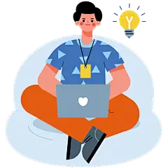 扁平风办公协作场景人物插画-工作