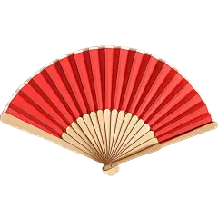 中国风通用实景空白扇子元素素材