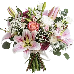 植物实景无包装花束插画花朵元素素材