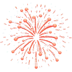 彩色烟花静态贴纸