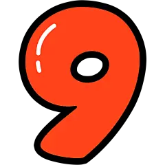 数字促销手绘POP贴纸艺术字套系