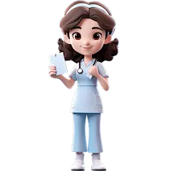 3D护士系列人物贴纸