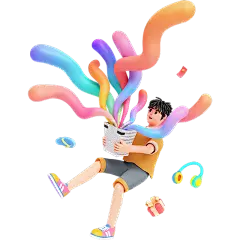 电商618双十一双11双十二双12促销活动3D立体C4D购物人物组合元素