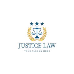 常规内容-图标系列插画风蓝色公正的法律麦穗图标元素