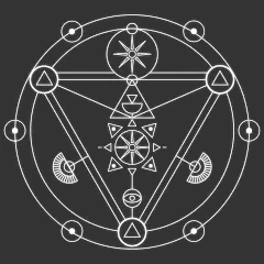 特效系列简约白色魔法法阵元素