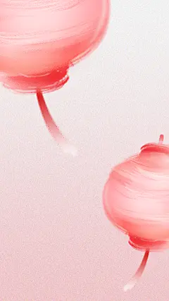 元旦弥散渐变模糊灯笼背景