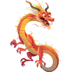 新年春节新春龙年2024立体手绘中国风龙元素