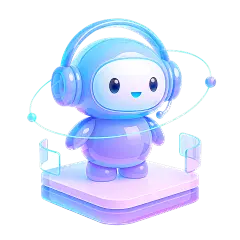 科技风系列可爱感立体小机器人元素