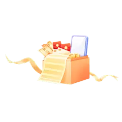 卡通感金融盒子元素