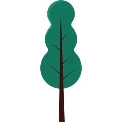 扁平套系素材-植物建筑