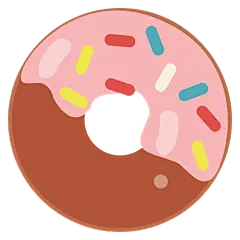 手绘-可爱手帐贴纸SVG-甜甜圈