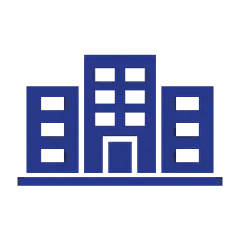 常规内容-建筑系列简约风矢量蓝色线条高楼元素
