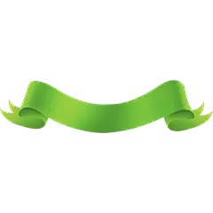 装饰系列简约风绿色飘带标题框元素