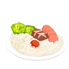 手绘-美食元素贴纸