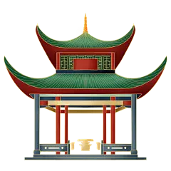 中国风-国潮特色建筑插画7