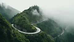 山川河流山峰景观风景壁纸