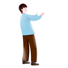父亲节-人物插画-父亲