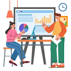 金融理财主题人物场景插画4