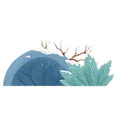 卡通感二十四节气草元素贴纸